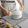 Aoibox Faux Leather Heat Resistant Placemats Set of 6, Waterproof Wipeable Washable PU Table Mats, Easy to Clean Anti-Slip for Dining Table - 2 of 4