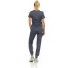 MediChic Scrubs for Women's V-Neck Scrub Set with Six Pocket Ribbed Cargo Jogger Pants with 4-Way Stretch - 2 of 4