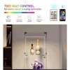 Syemin Decorative Storage Cabinets Glass Display Cabinet with 4 Shelve, Display Storage Cabinet, Floor Standing Display Cage, Black, 15.67"*13.58"*65" - 4 of 4