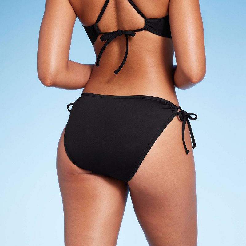 Women's Side-Tie Medium Coverage Hipster Bikini Bottom - Shade & Shore™, 3 of 7