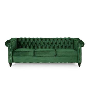Parkhurst Tufted Chesterfield 3 Seater Sofa - Christopher Knight Home