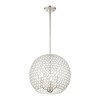 Livex Lighting Cassandra 3 - Light Pendant in  Brushed Nickel - 3 of 4