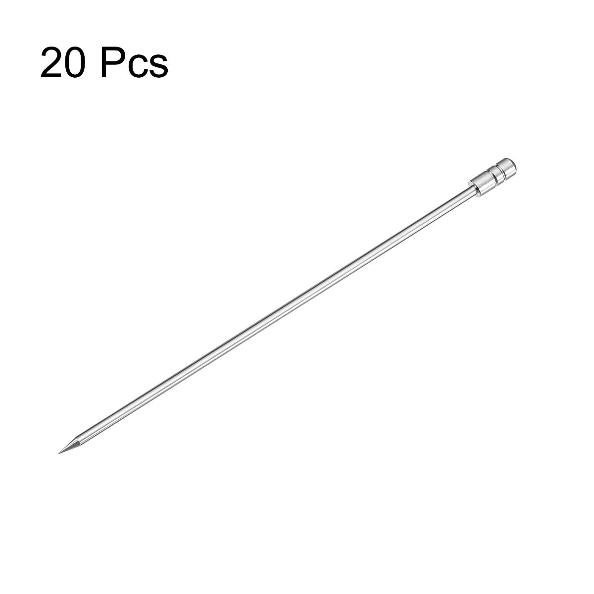 Unique Bargains Stainless Steel Drink Appetizer Cylinder Head Cocktail Picks 4.3" - thumbnail 7
