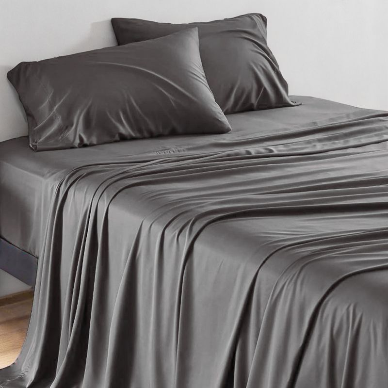 Sleepgram Viscose from Bamboo Bed Sheet Set w/2 Pillowcases, 5 of 7