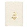 Linum Home Textiles 100% Turkish Cotton MONICA Gold Thread 3PC Embellished Towel Set - 4 of 4