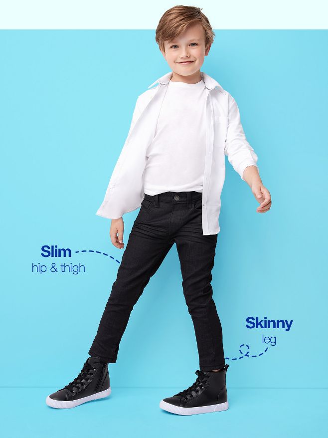 Boys' Stretch Bootcut Fit Jeans - Cat & Jack™ : Target