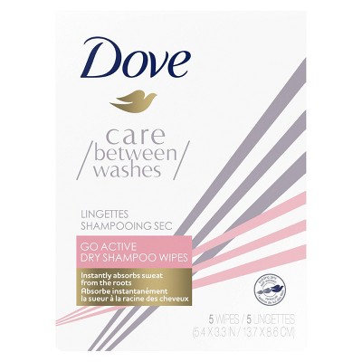 Dove Go Active Dry Shampoo Hair Wipes - 1oz