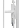 vidaXL Garden Gate Steel 39.4"x68.9" White - 4 of 4