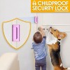 DOMETOUR Home Security Door Reinforcement Lock – Childproof Metal Flip Latch for Inward Swinging Apartment or Bedroom Doors - 3 of 4