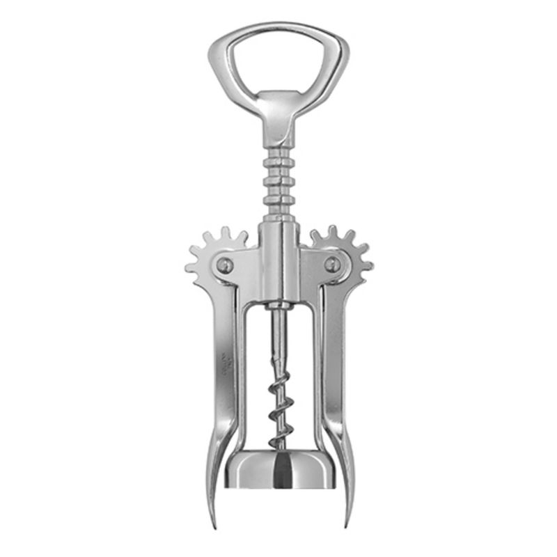 Collins Chrome Auger Winged Corkscrew, Silver Finish, 1 of 3