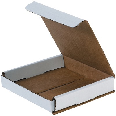 The Packaging Wholesalers Corrugated Mailers 6" x 6" x 1" White 50/Bundle BSM661