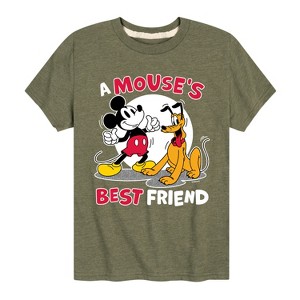 Boys' - Disney - A Mouse's Best Friend Short Sleeve Graphic T-Shirt - 1 of 4