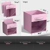 Sorbus 11 Inch 6 Pack Collapsible Fabric Storage Bins with Clear Window - for Organizing Clothes, Toys, Books, Shelves, Closets & more - 3 of 4