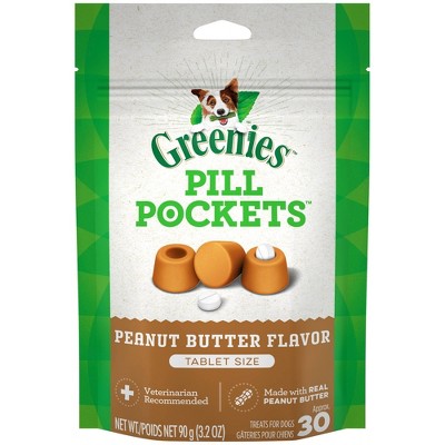 Photo 1 of Greenies Pill Pockets Canine Real Peanut Butter Flavor Dog Treats, 30 tablets
EXP 28 OCT 21