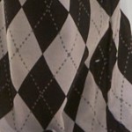 argyle black & white