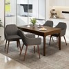 Tangkula Set of 4 Dining Chairs Upholstered Kitchen Table Chairs w/ Solid Wood Legs - 2 of 4