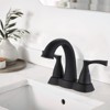 PAGED Modern Bathroom Faucets 2 Handle 4 Inch Centerset Bathroom Sink Faucet Vanity Basin Faucet with Pop-Up Drain - 4 of 4