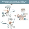 KWPZQEB Baby Trike, 7-in-1 Kids Tricycle with Adjustable Push Handle, Removable Canopy, Safety Harness for 18 to 72 Months - 2 of 4
