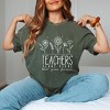 Simply Sage Market Teachers Plant Seeds That Grow Forever Garment Dyed Tee - L - Moss - 2 of 4