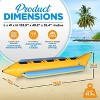 SereneLife Person Inflatable Banana Boat, Includes Storage Bag, Foot Pump, and Repair Kit, Tough and Thick, Reinforced Seats and Foot Areas - 2 of 4