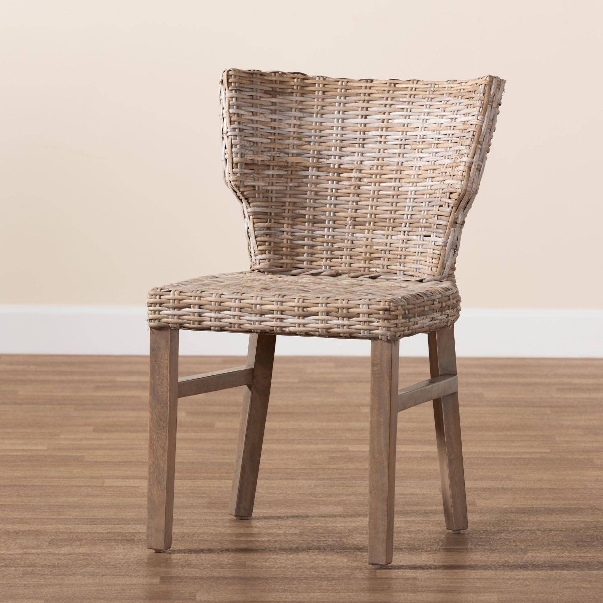 Enver Rattan and Wood Dining Chair Set Natural/Brown - bali & pari: Handcrafted, Indonesian Origin - thumbnail 9