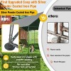 Artloge New Upgraded Extra Large Metal Chicken Coop Walk-in Poultry Cage Hen House with Rust-proof Tubes & Oxford Full Cover Top & High Entrance - 4 of 4