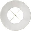 Imperial Shade Set of 2 Scallop Bell Lamp Shades Cream White Large 12" Top x 18" Bottom x 17.5" High Spider Harp Finial Fitting - 4 of 4