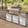 Outdoor Kitchen Drawer, 3-Layer Stainless Steel Flush Mount BBQ Drawer for Outdoor Kitchens & BBQ Islands - 2 of 4