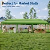 10x30 Pop Up Canopy with 8 Sidewalls-Heavy Duty Tent with Portable Roller Bag-3 Adjustable Height,8 Weight Bags,8 Stakes & 6 Guy Ropes - 3 of 4