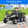 24V 4WD 6-Wheel 2-Seater Kids Ride-On Dump Truck, Remote Control, 4×75W Motors, LED Lights, Music, Functional Dump Bed - 3 of 4