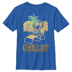Boy's Lilo & Stitch Chillin' on the Beach T-Shirt - 1 of 4