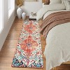 Lahome Goza Machine Washable Traditional Vintage Area Rug-Soft Carpet for Living Room, Bedroom, or Office - 3 of 4