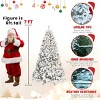 Artificial Trees Christmas Snow-Flocked with Pine Cones,Prelit Xmas Trees, Home Decoration-Maison Boucle - 4 of 4