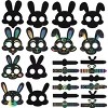 JOYIN 36Pcs Easter Rainbow Scratch Cards Craft Art Set for Kids Including Scratch Card 24 Pendants, 6 Bracelets, 6 Bunny Masks, Kids Easter Craft Kit - 4 of 4