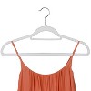 Isaac Mizrahi 30pk Velvet Hangers with Accessory Bar White - 3 of 4