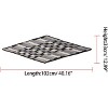 Allegra K Women's Retro Pleated Plaid Rhombus Head Neck Scarves Checkered Neckerchief - 3 of 4