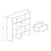 SKRAN Multi-Functional 7 Shelf Children's Bookcase with Toy Storage Organizer, 2 Movable Drawers and 2 Hooks, White - 3 of 4