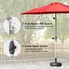 Sapphtopaz Patio Umbrella Outdoor Market Umbrella with Push Button Tilt and Crank Sturdy Ribs for Garden, Beach, Backyard, Pool - 2 of 4