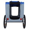 LAOTIES Large Folding Dog Bike Trailer,Pet Carrier with Steel Frame and All Terrain Wheels for Outdoor Use - 4 of 4