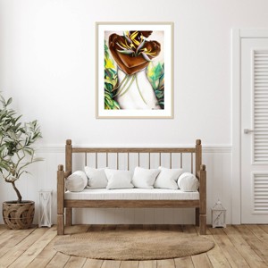 Amanti Art Bird of Paradise by Marcella hayes Muhammad Wood Framed Wall Art Print - 1 of 4