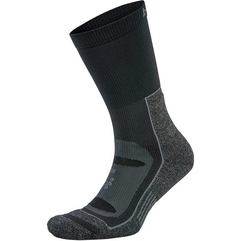 Balega Blister Resist Crew Running Socks - Large - Gray/black : Target