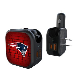 NFL AFC Teams Brick Wall 18-Watt 2 in 1 USB A/C Charger - 1 of 3
