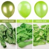 PartyWoo Balloons Metallic Green Lime Neon Olive 18 12 10 5 Inch 142 pcs - 4 of 4
