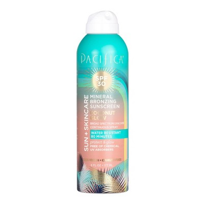 Pacifica Bronzing Spray Mineral Sunscreen - SPF 30 - 6 fl oz