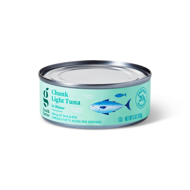 Chunk Light Tuna in Water - 5oz/4pk - Good &#38; Gather&#8482;, 3 of 5