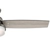Hunter 52" Sentinel Lighted Ceiling Fan Brushed Slate Finish, Light Grey Oak Blades, 3 Blades, Handheld Control - 4 of 4