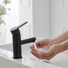 BWE Single Handle Single Hole Bathroom Faucet in Matte Black - 4 of 4
