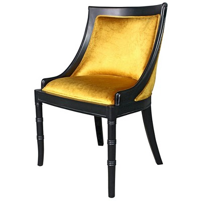 Design Toscano Emperor Caesar Neoclassical Swing Back Side Chair