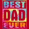 Men's Design By Humans Vintage Tie Dye Best Dad Ever By T-Shirt - 2 of 2