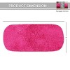 Waterford Tufted Bath Rug, Extra Soft and Absorbent, Non-Slip Plush Bath Carpet, Machine Wash, bath rug for Bathroom, 10x22 Tank Cover, Hot Pink - 3 of 4